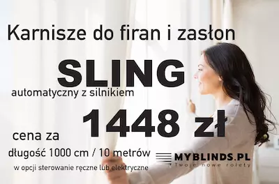 Karnisz elektryczny 10 metrów 1000 cm Warszawa
