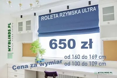 Roleta rzymska 160 x 100 cena Warszawa