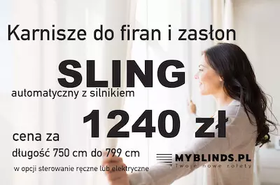 Karnisz elektryczny 750 cm - 799 cm Warszawa